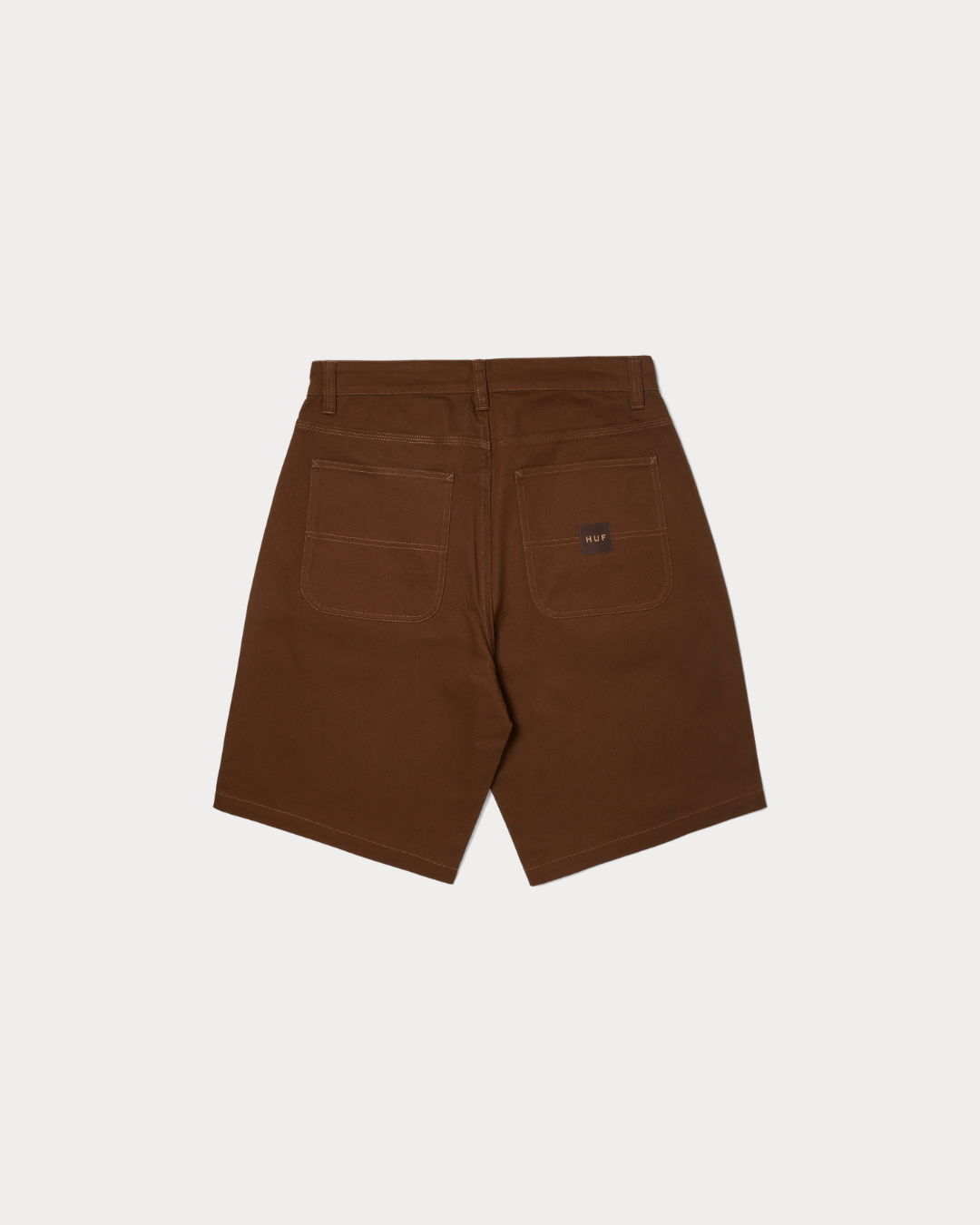 HUF WORLDWIDE - CLASSIC H DOUBLE KNEE SHORTS JAVA BROWN
