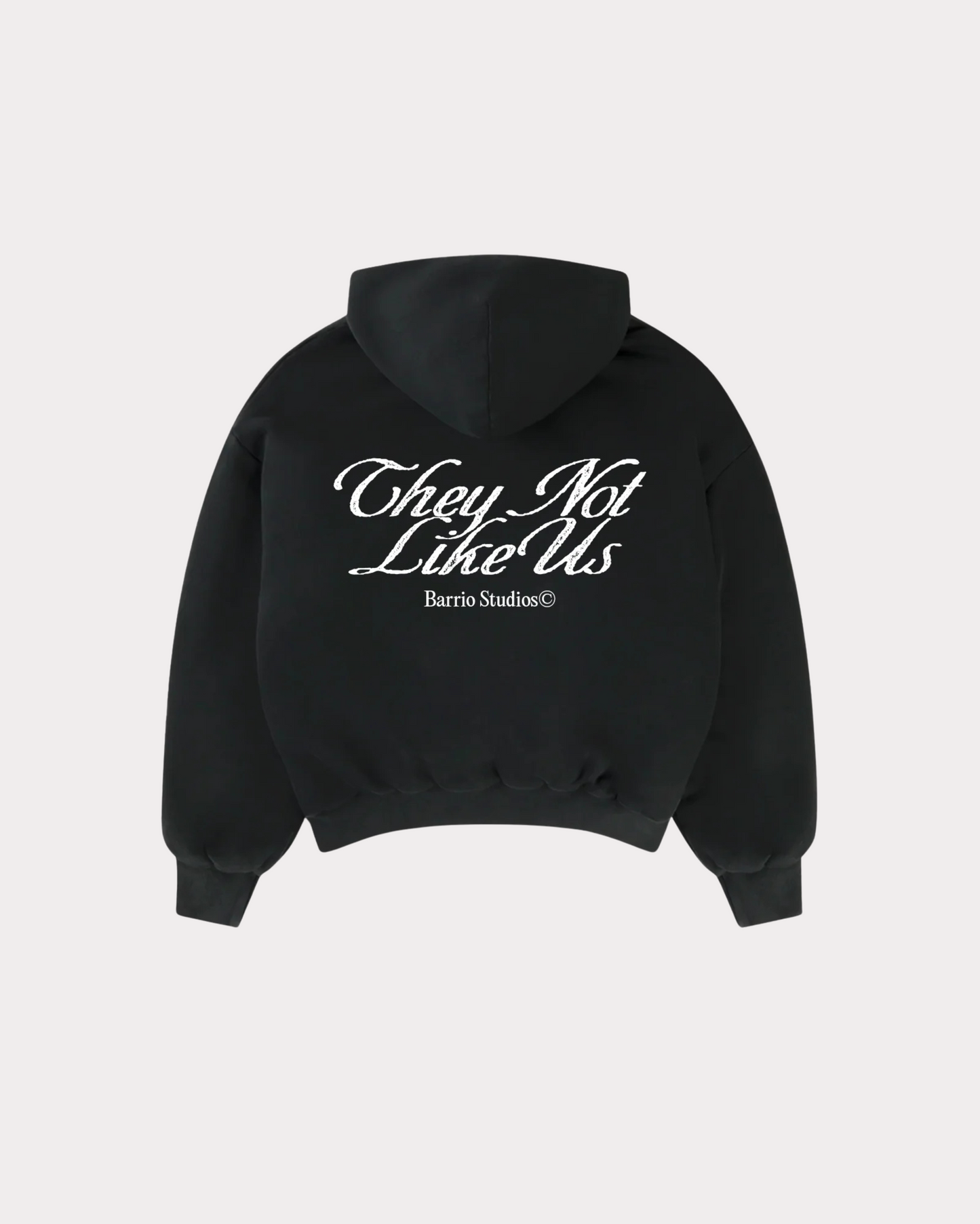 BARRIO STUDIOS - NOT LIKE US BOXY HOODIE BLACK