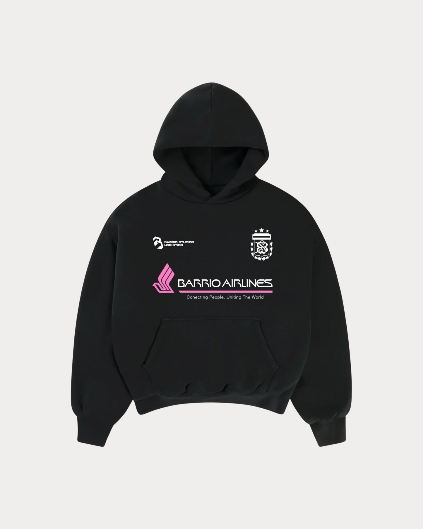 BARRIO STUDIOS - TEAM BOXY HOODIE BLACK