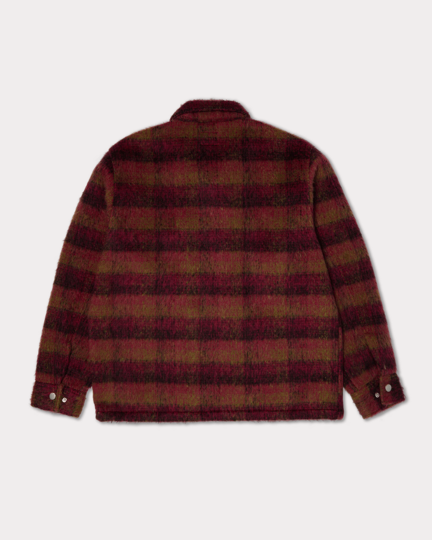 HUF WORLDWIDE - MEGABLAST PLAID JACKET BERRY