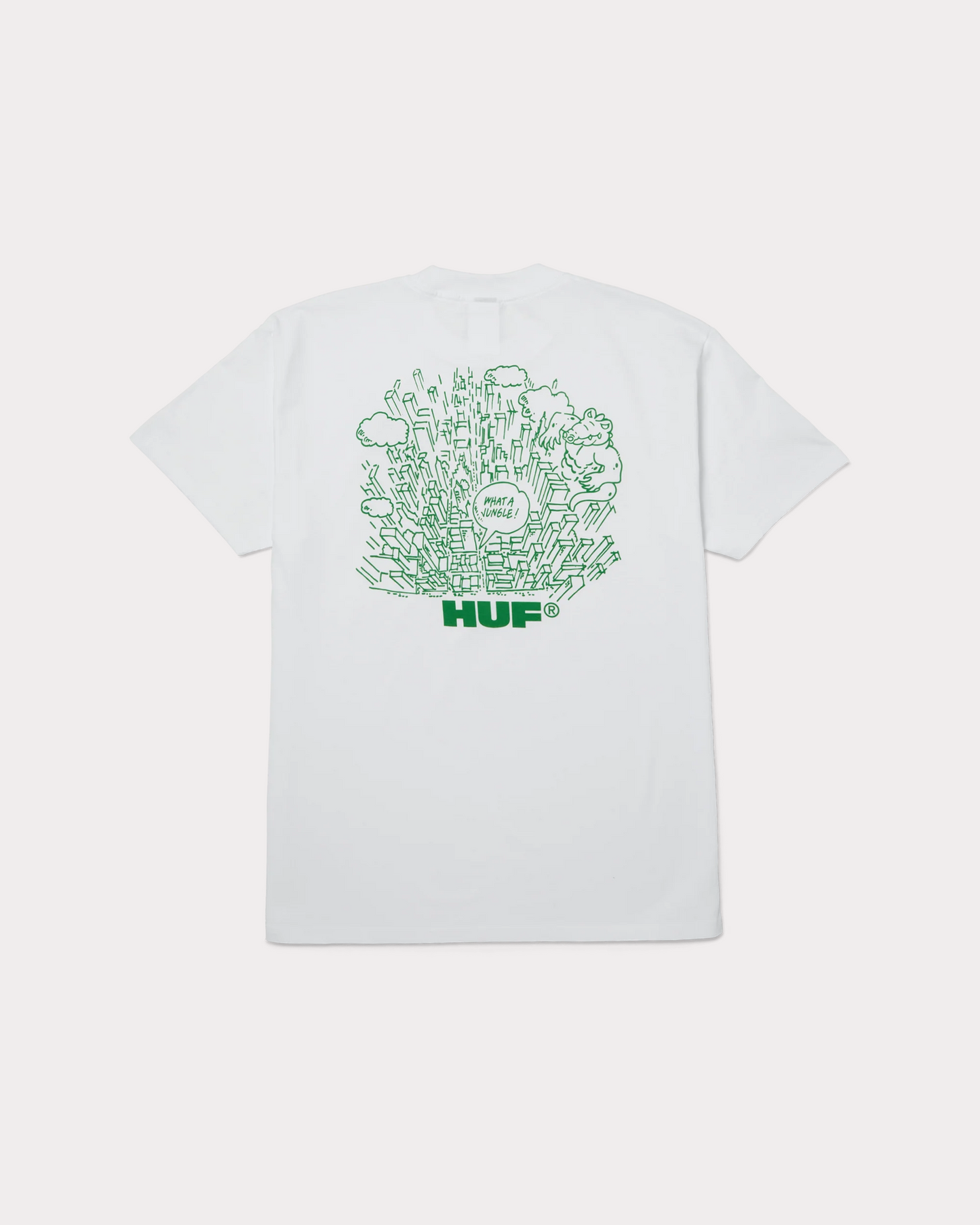 HUF WORLDWIDE - WHAT A JUNGLE TEE WHITE