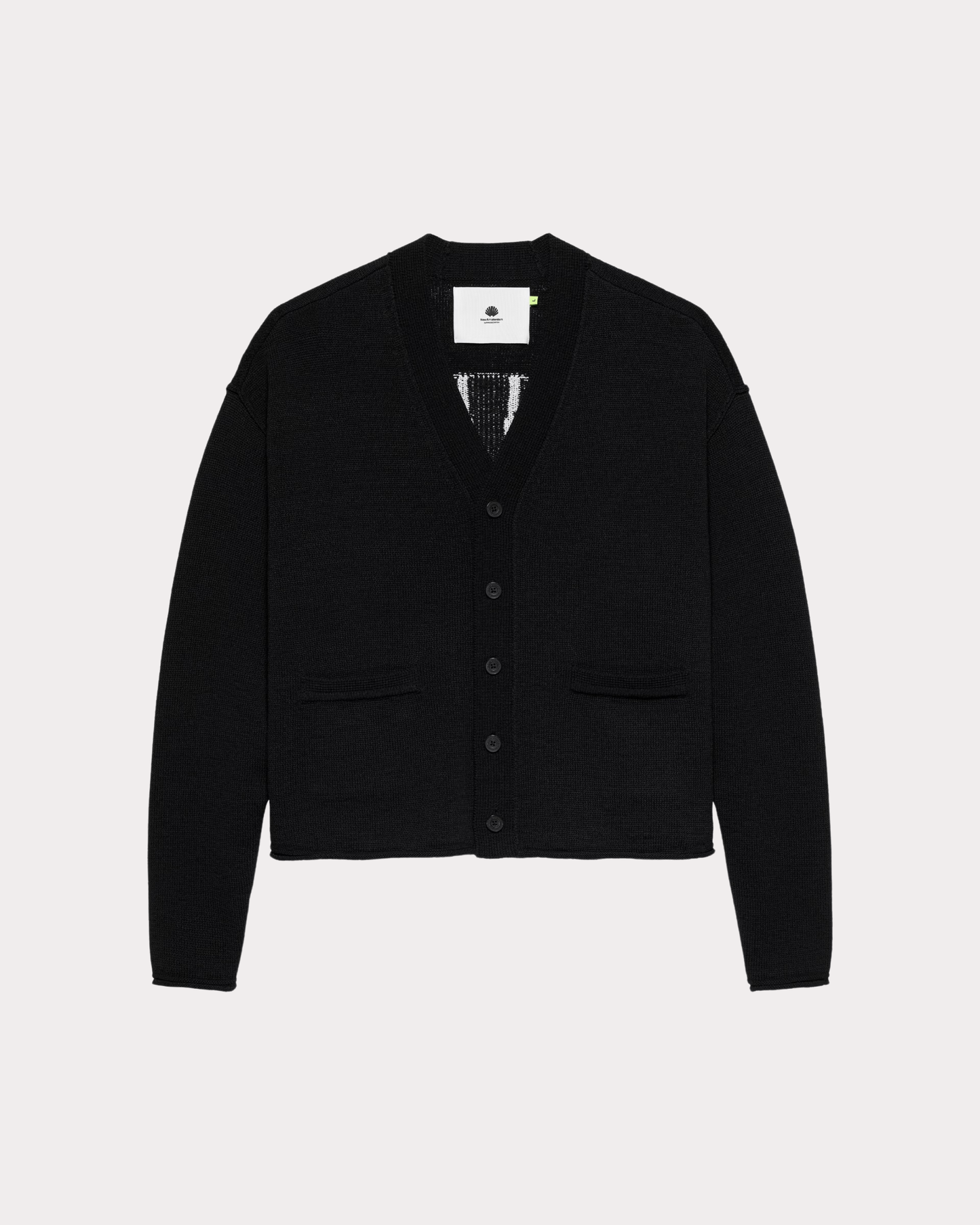 NEW AMSTERDAM SURF ASSOCIATION - LOGO CARDIGAN BLACK