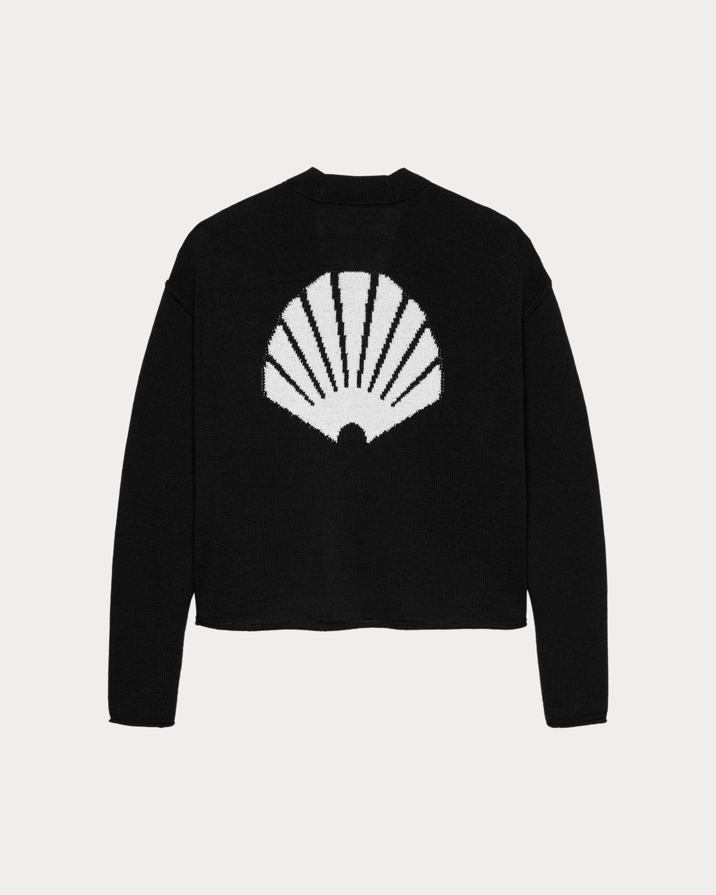 NEW AMSTERDAM SURF ASSOCIATION - LOGO CARDIGAN BLACK