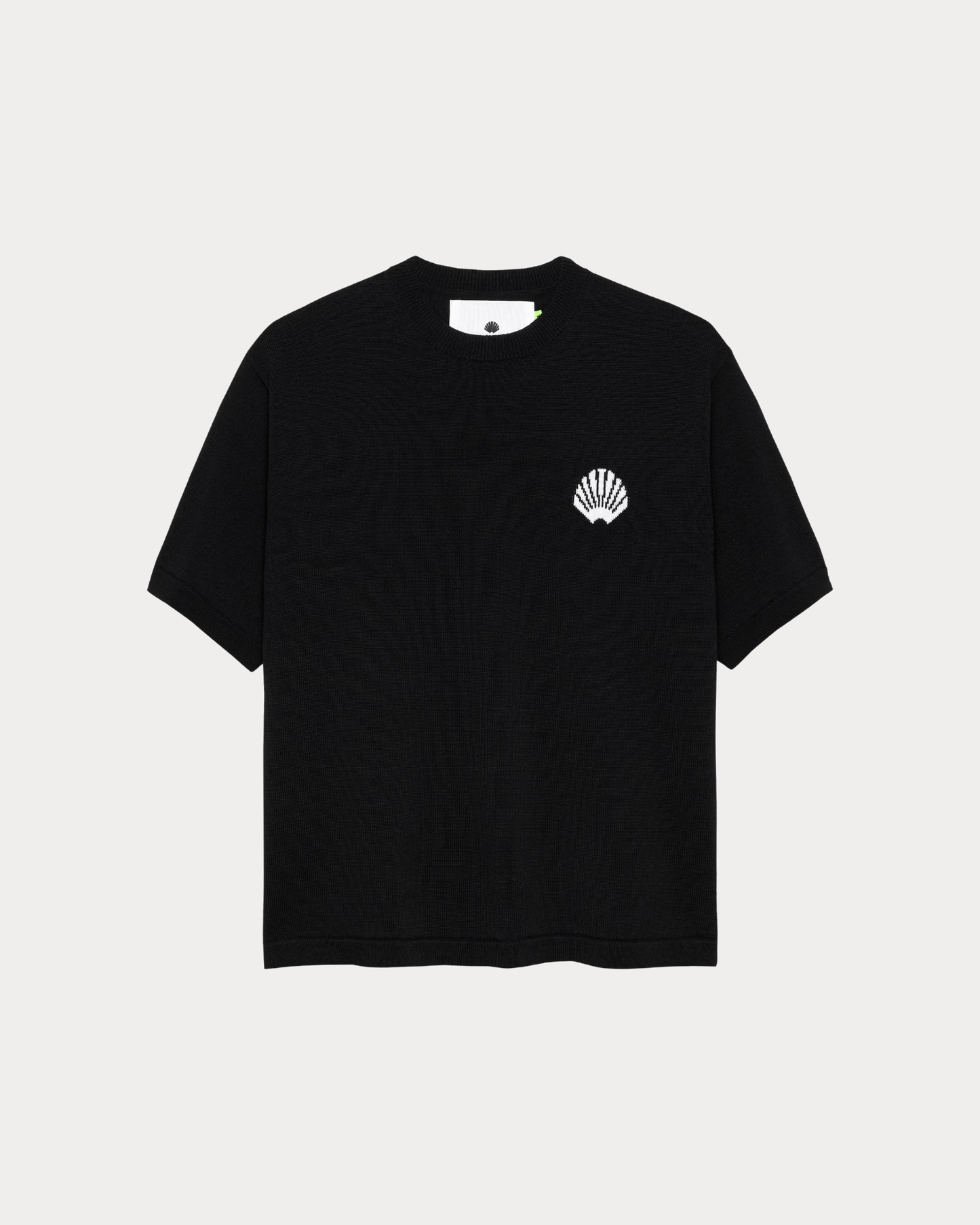 NEW AMSTERDAM SURF ASSOCIATION - KNITTED LOGO TEE BLACK