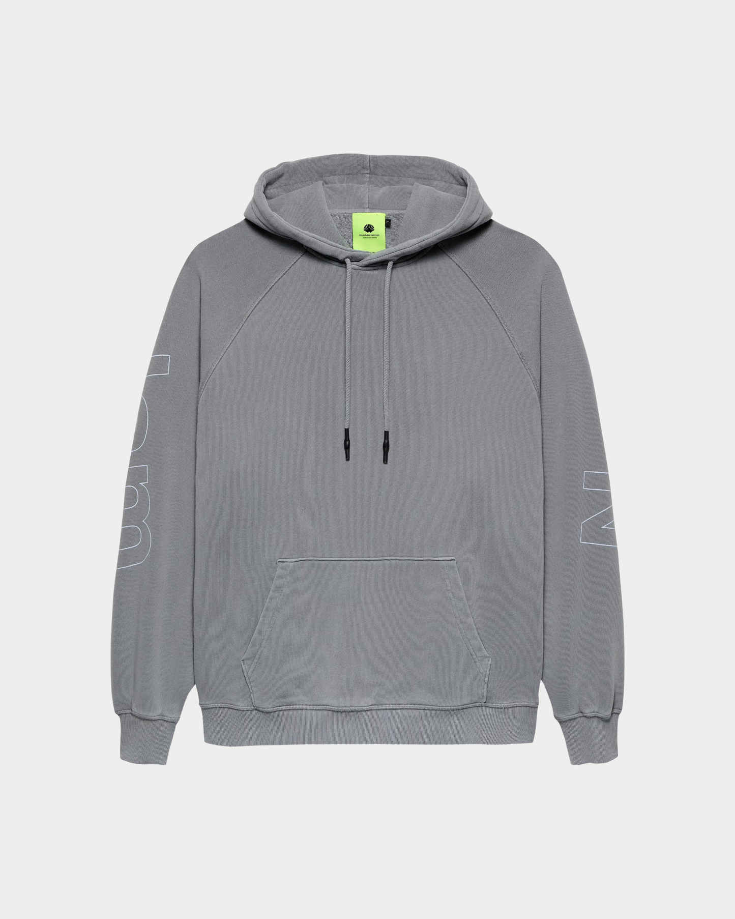 NEW AMSTERDAM SURF ASSOCIATION - LOGO LINE HOODIE SNOW GREY