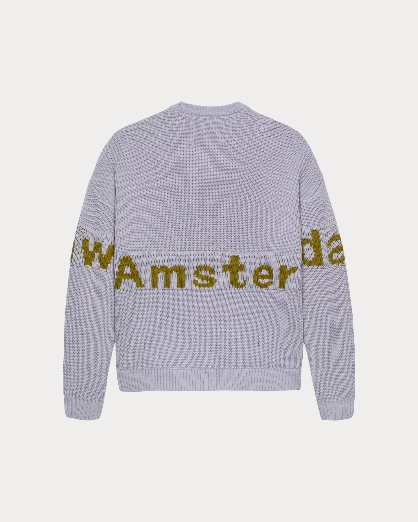 NEW AMSTERDAM SURF ASSOCIATION - NAME CREW KNIT FOG/MOSS