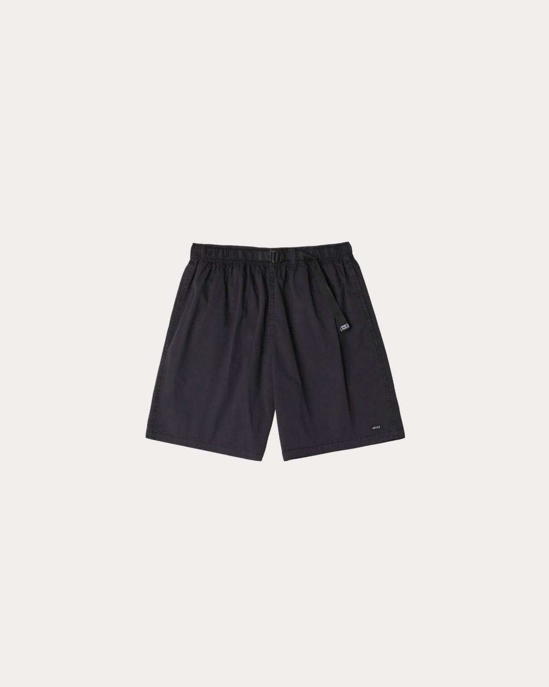 OBEY CLOTHING - EASY GRAVEL TRSAIL SHORTS BLACK FADED WASH