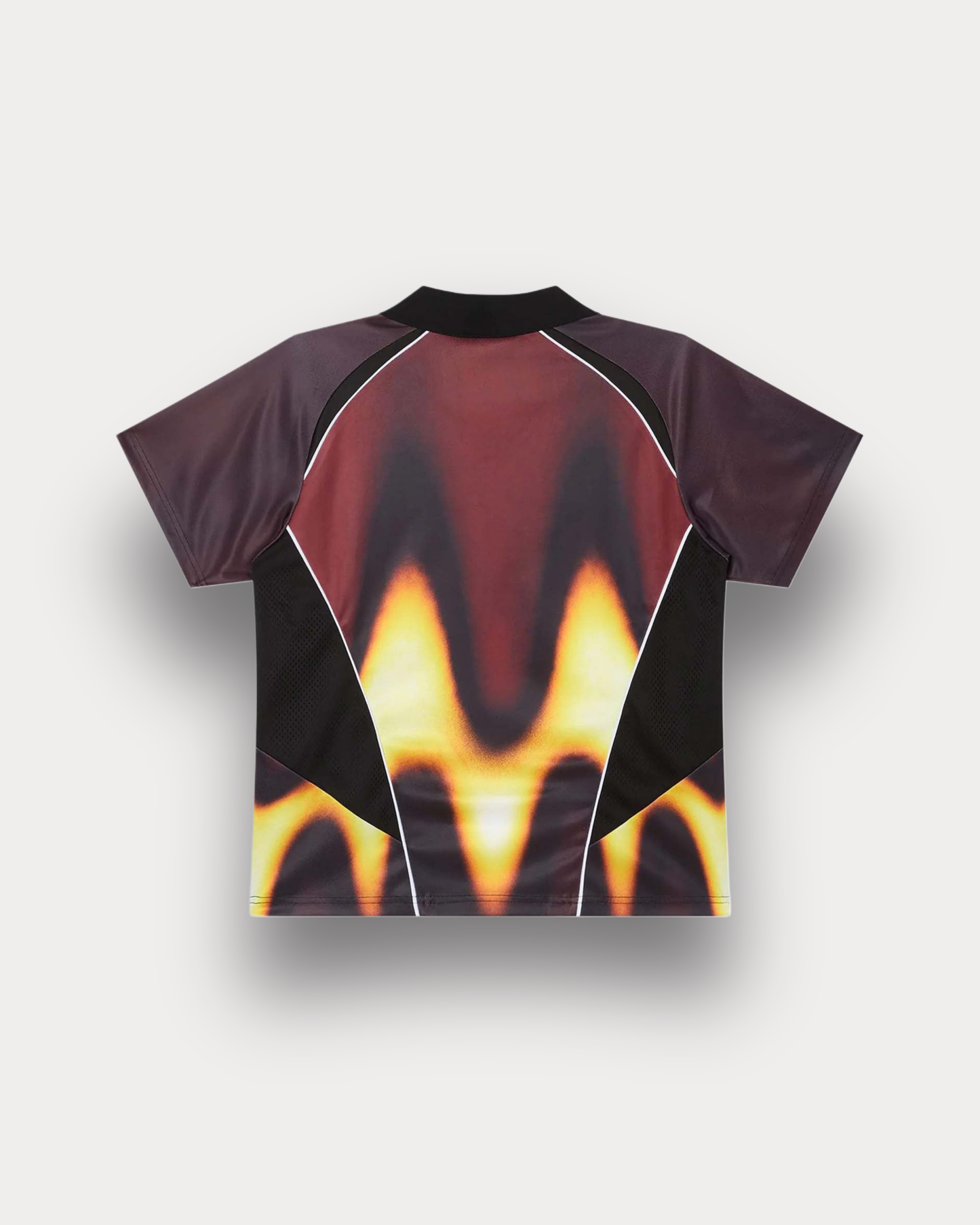 Obey Clothing - Blurred Soccer polo burnt red multi