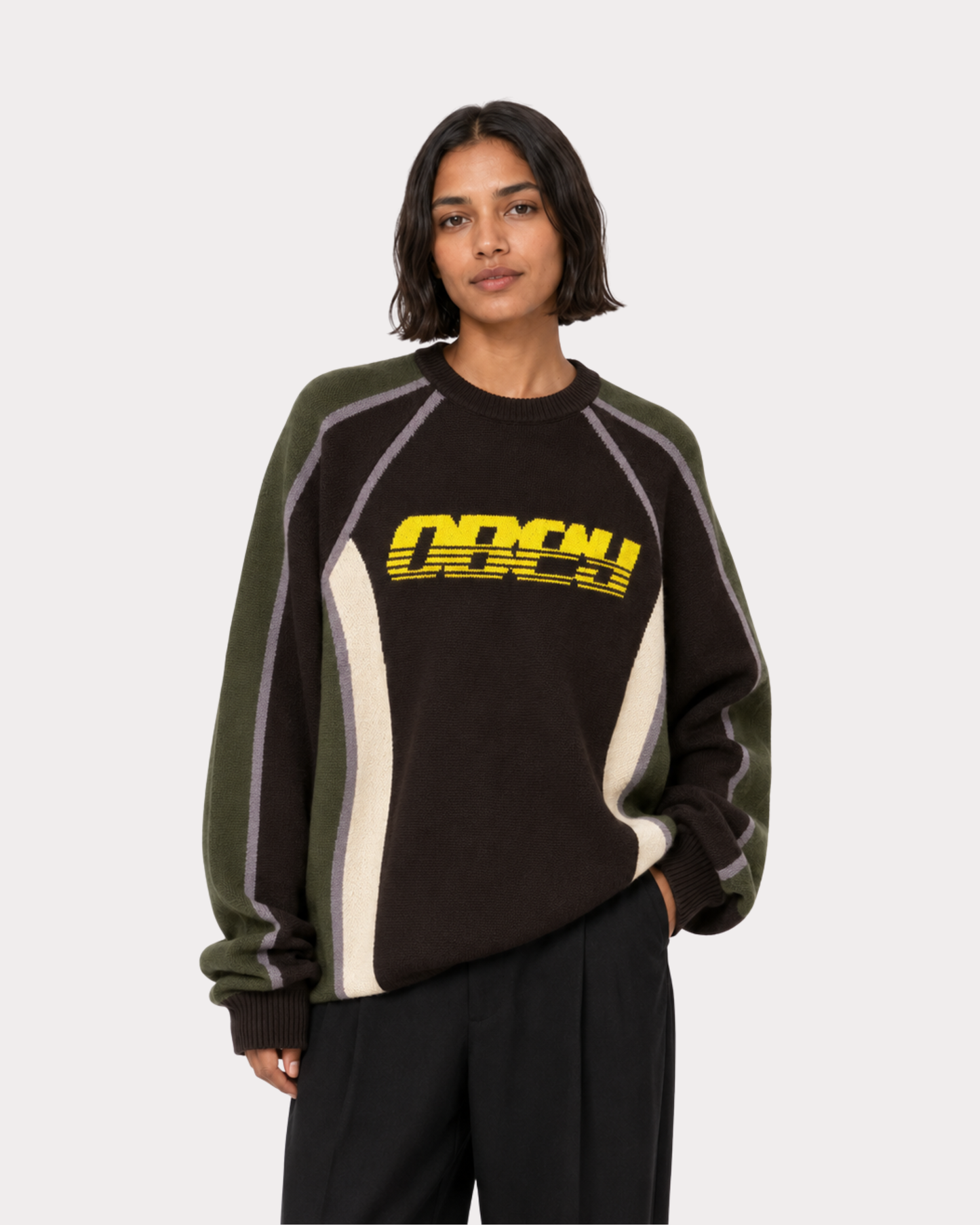 Obey Clothing - Estadio sweater brown multi