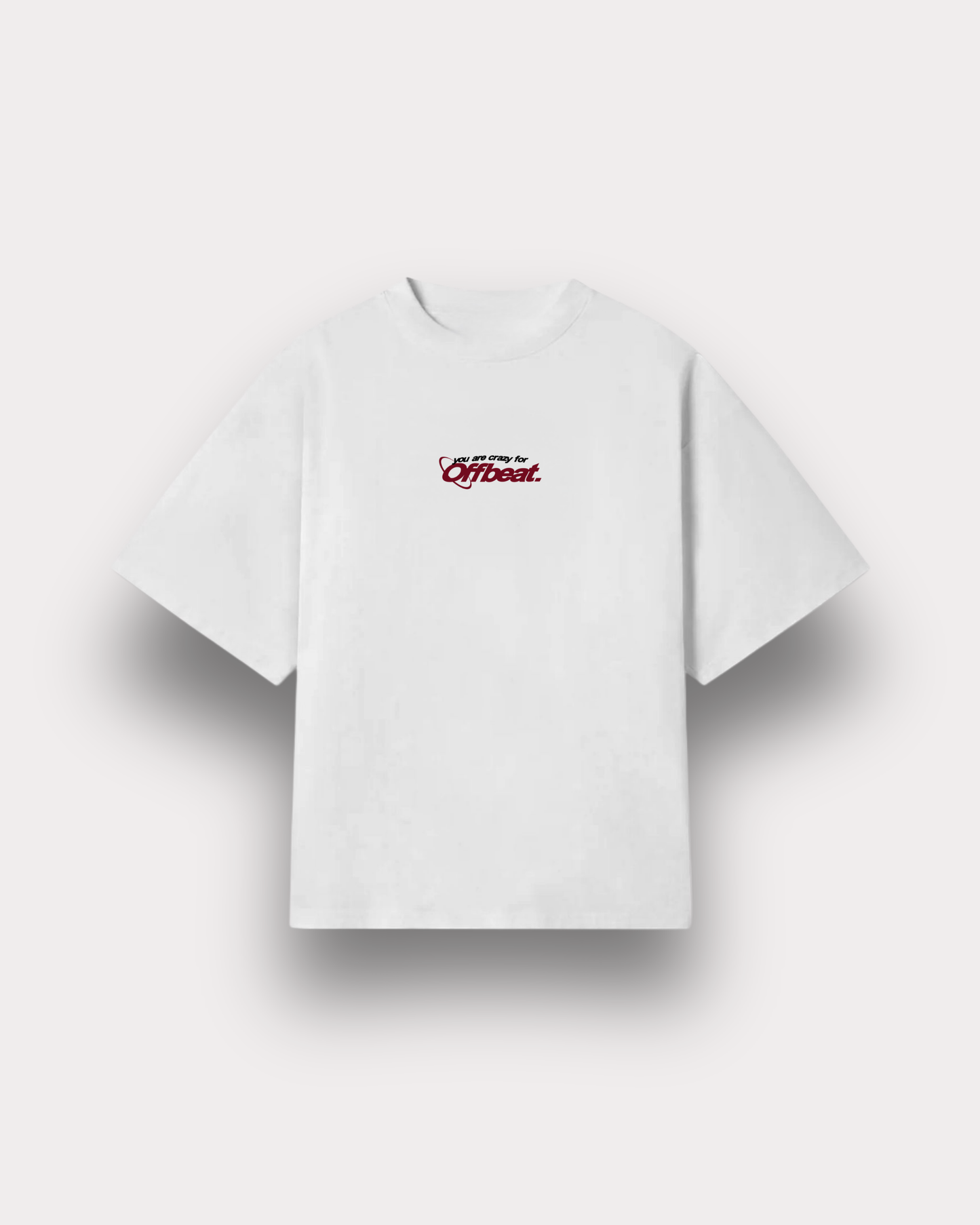Offbeat. Society - Crazy boxy tee snow white