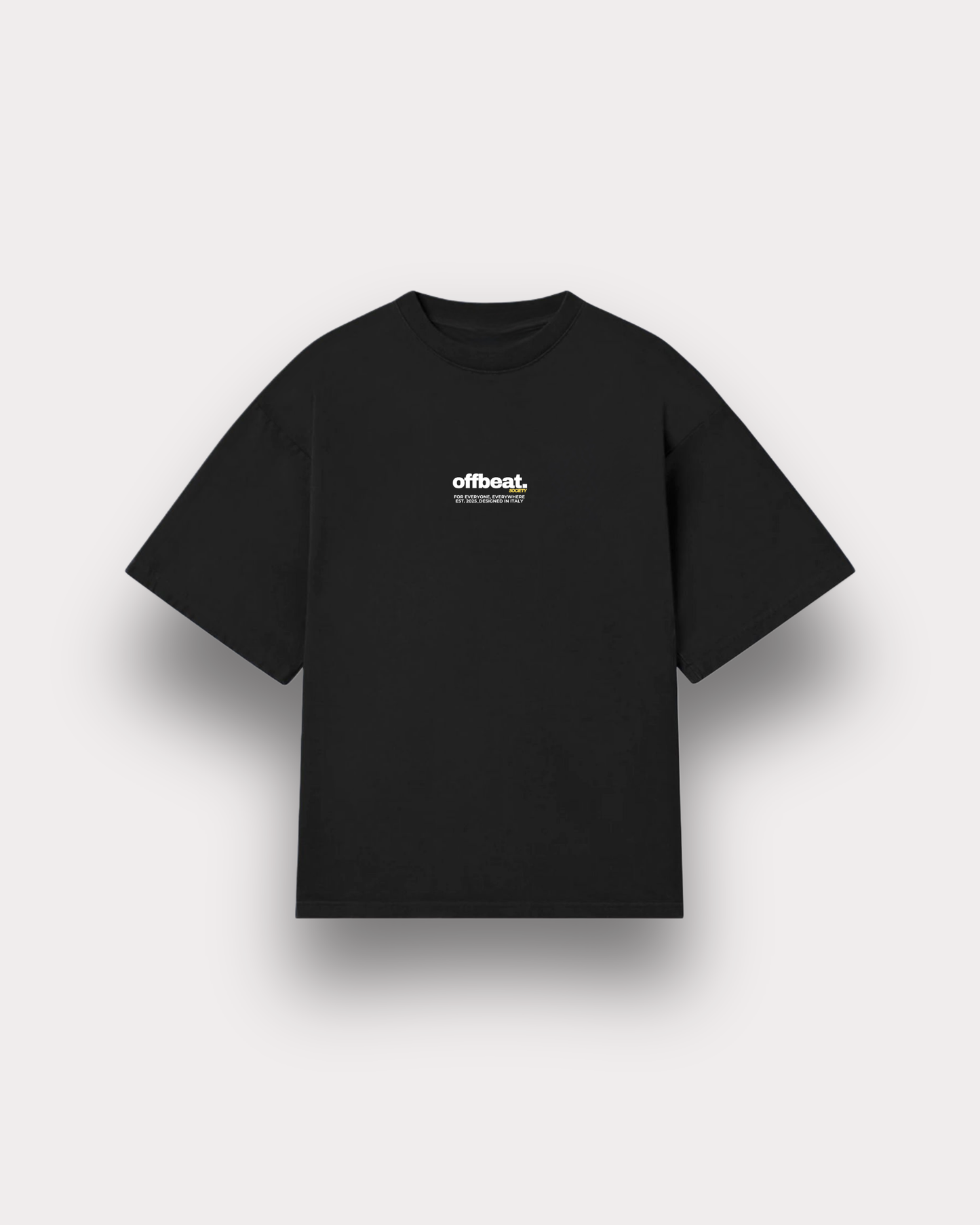 Offbeat. Society - For Everyone boxy tee extra black