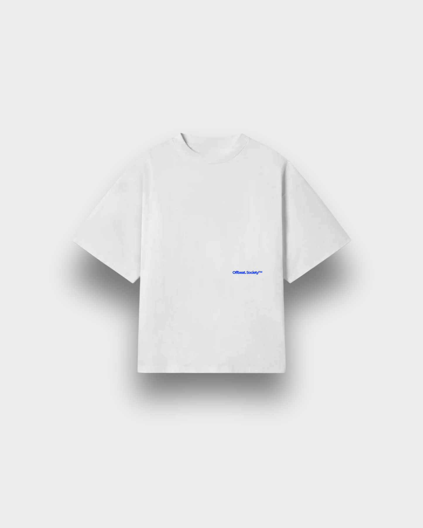 Offbeat. Society - Slow D*wn boxy tee white