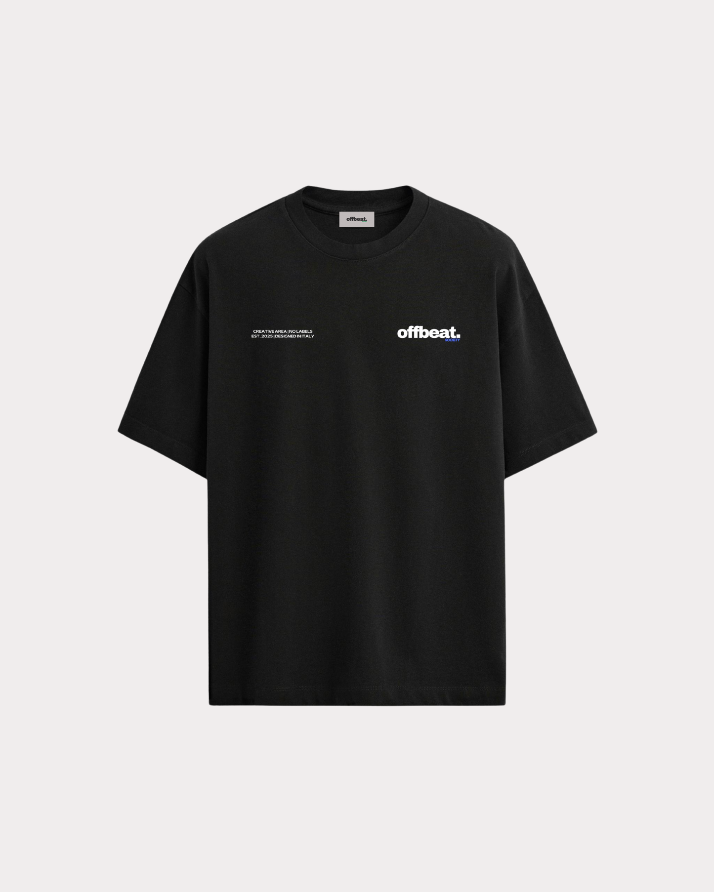 OFFBEAT. SOCIETY - RADIAL TEE BLACK