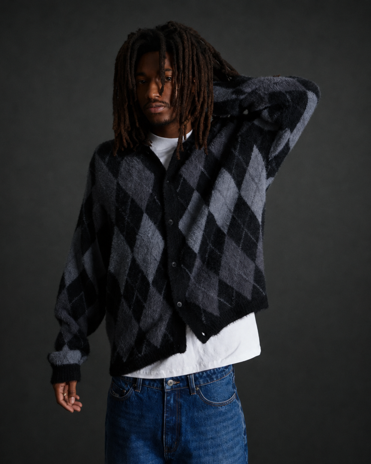 Huf Worldwide - Cooper Mohair cardigan black