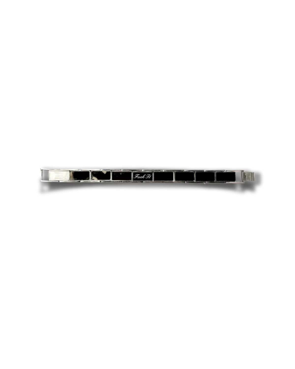 Huf Worldwide - Fuck It Enamel Link bracelet silver