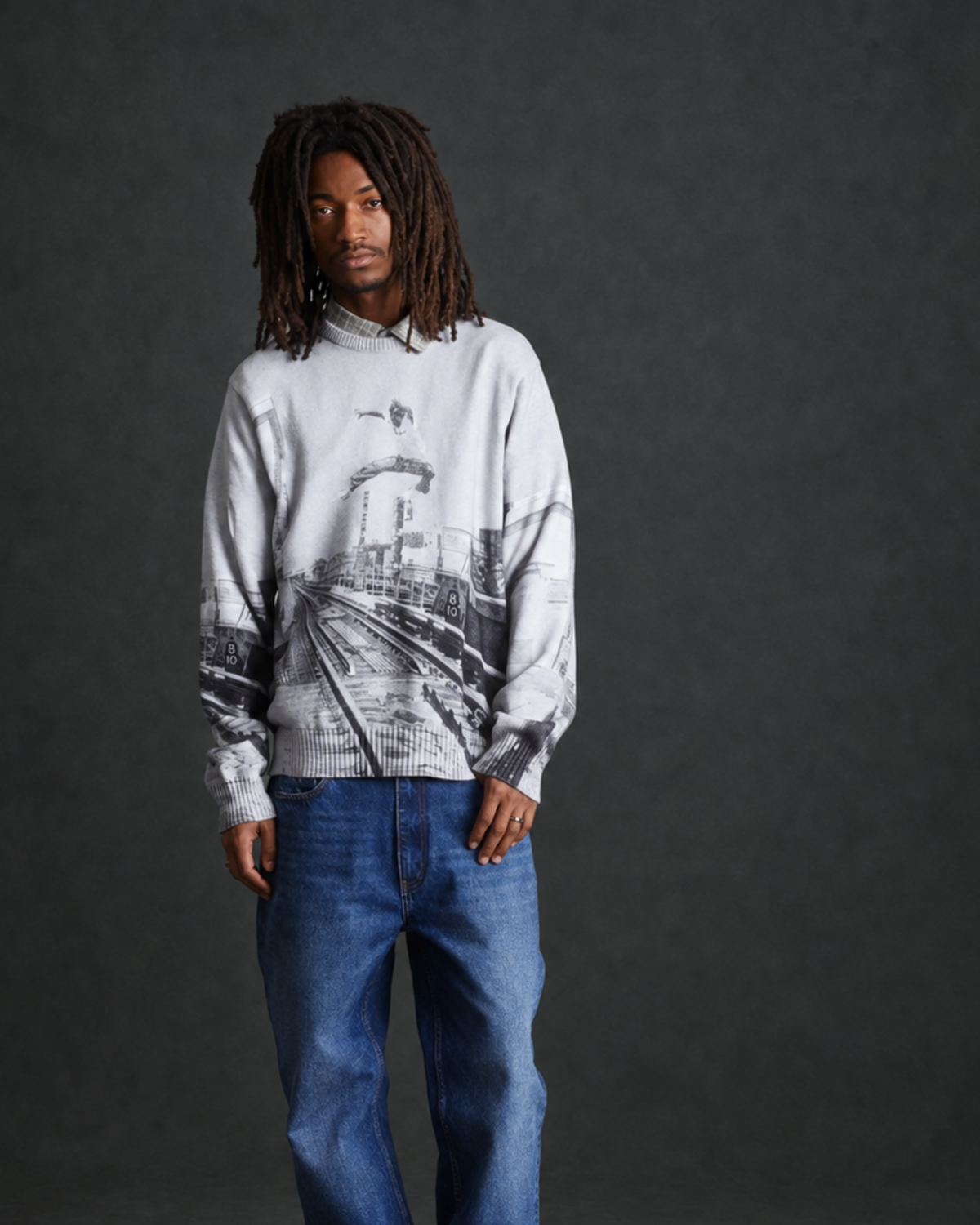 Huf Worldwide - Taking The Leap sweater white