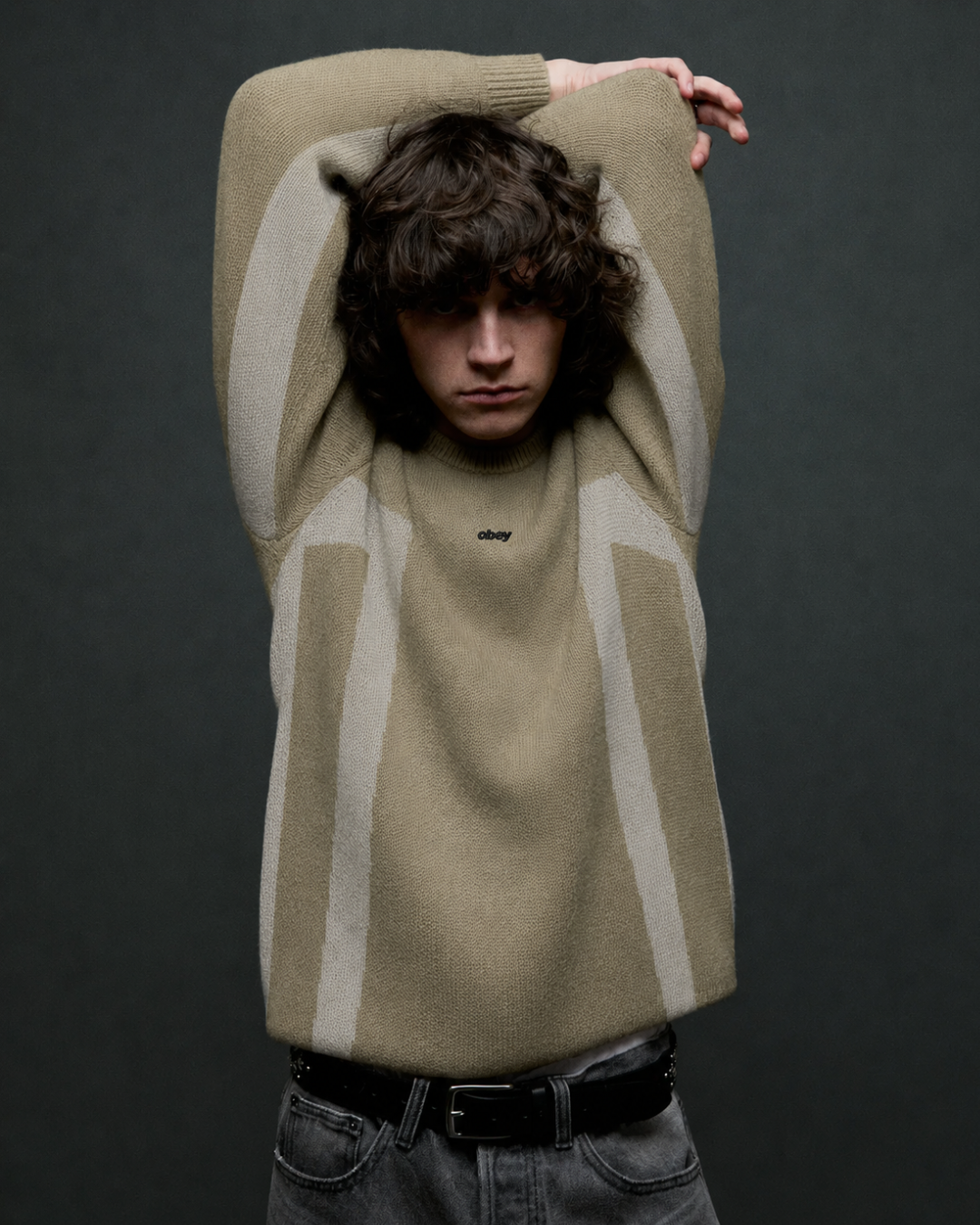 Obey Clothing - Brann sweater multi grey