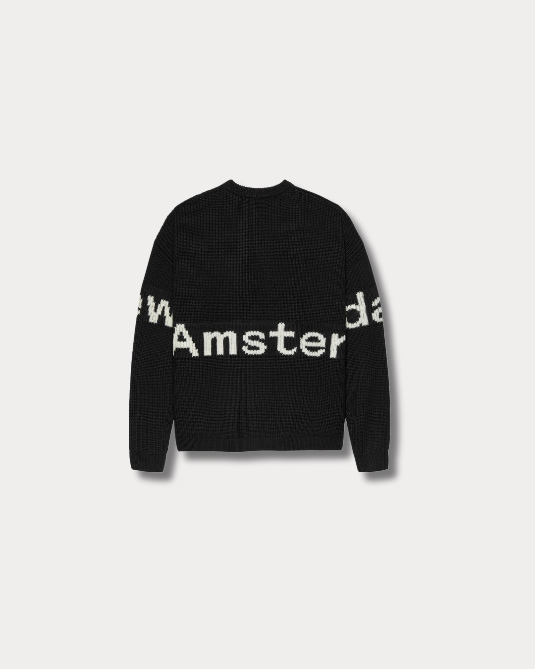 NEW AMSTERDAM SURF ASSOCIATION - NAME CREW KNIT BLACK