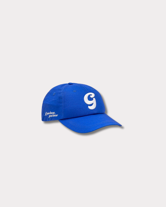 GARMENT WORKSHOP - "IF YOU KNOW YOU KNOW" SIX PANEL HAT ROYAL BLUE