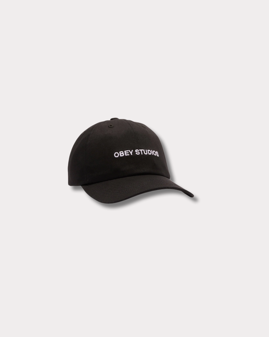 OBEY CLOTHING - STUDIOS 6 PANEL HAT BLACK