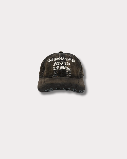 WASTED PARIS - DESTROY NEVER COMES 6 PANEL HAT FADED BLACK