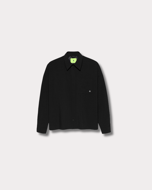 NEW AMSTERDAM SURF ASSOCIATION - ZIP-UP SHIRT BLACK