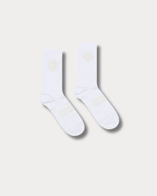 GARMENT WORKSHOP - LOGO SOCKS WHITE