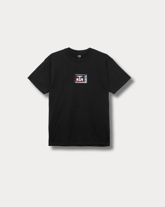 OBEY CLOTHING - TV TEE BLACK