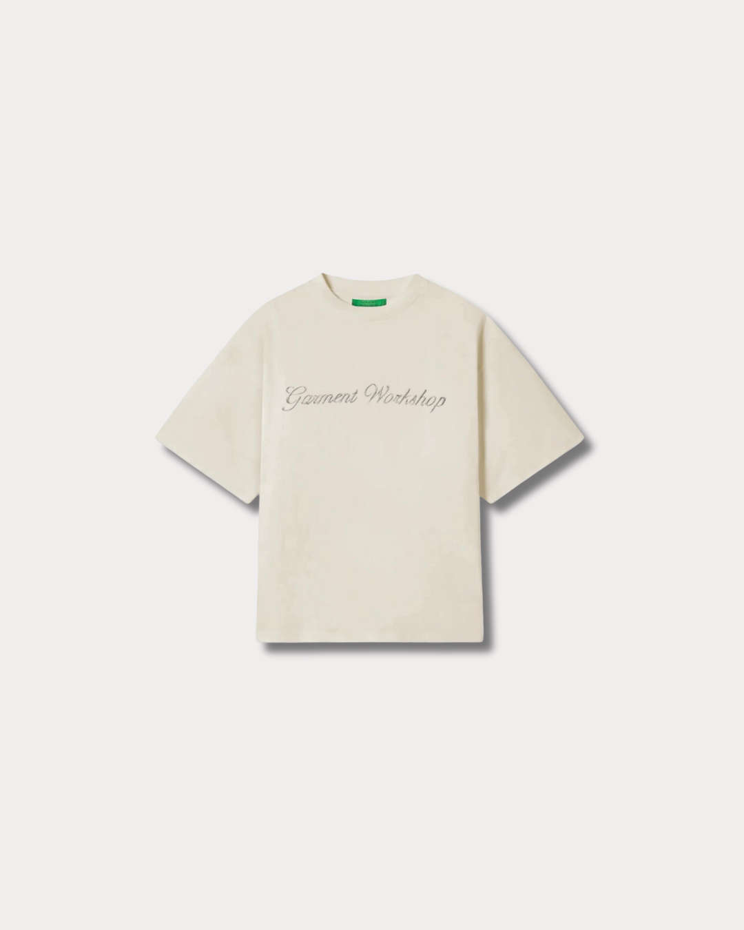 GARMENT WORKSHOP - JERSEY TEE EMBROIDED CREAM