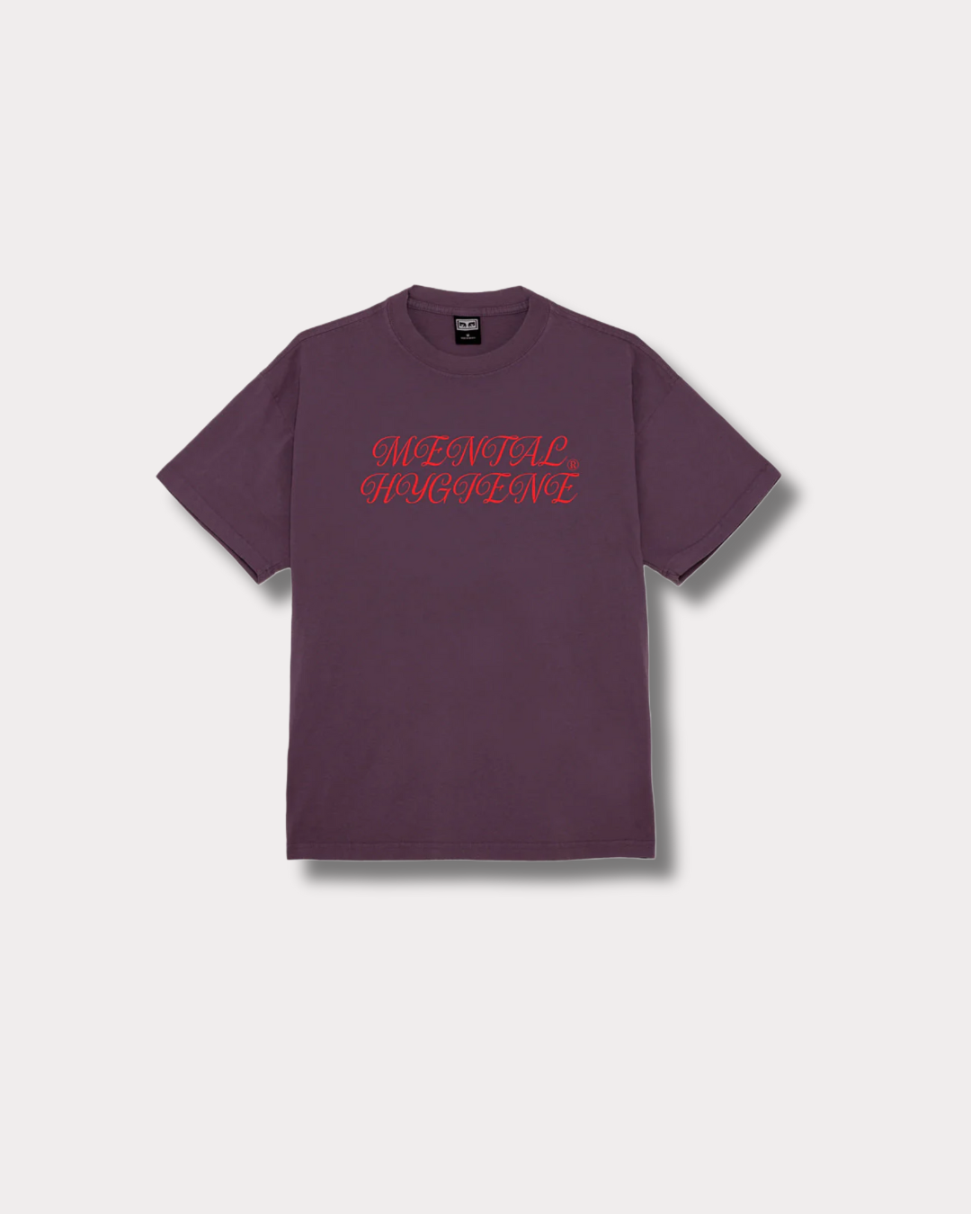 OBEY CLOTHING - MENTAL HYGIENE TEE PLUM PERFECT