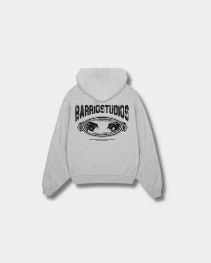 BARRIO STUDIOS - EYES HOODIE GREY MELANGE