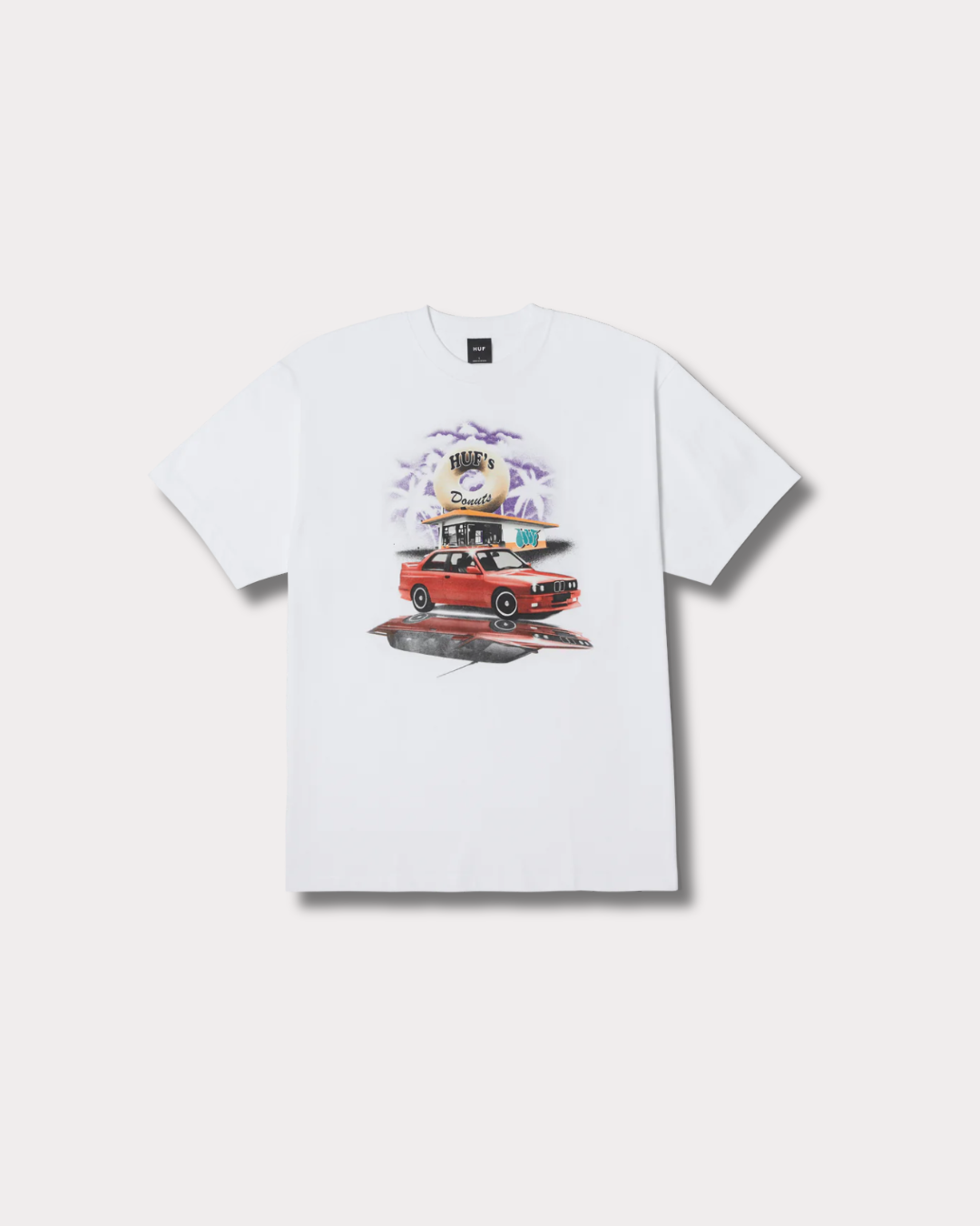 HUF WORLDWIDE - DRIVE THRU TEE WHITE