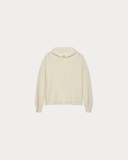 NEW AMSTERDAM SURF ASSOCIATION - KNITTED HOODIE WHITE