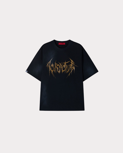 ACUPUNCTURE 1993 - KNIFE MARK TEE WASHED BLACK