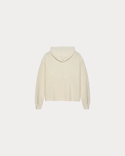 NEW AMSTERDAM SURF ASSOCIATION - KNITTED HOODIE WHITE