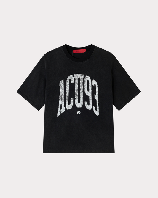 ACUPUNCTURE 1993 - COLLEGE '93 TEE WASHED BLACK