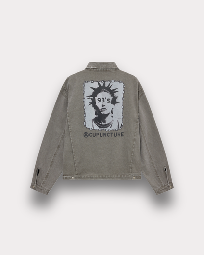 Acupuncture 1993 - Punker 2.0 work jacket kakhi