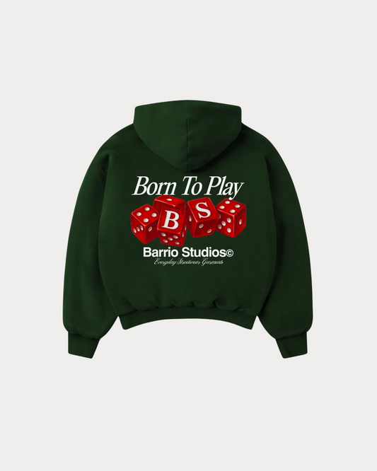 BARRIO STUDIOS - DICES BOXY HOODIE DARK GREEN