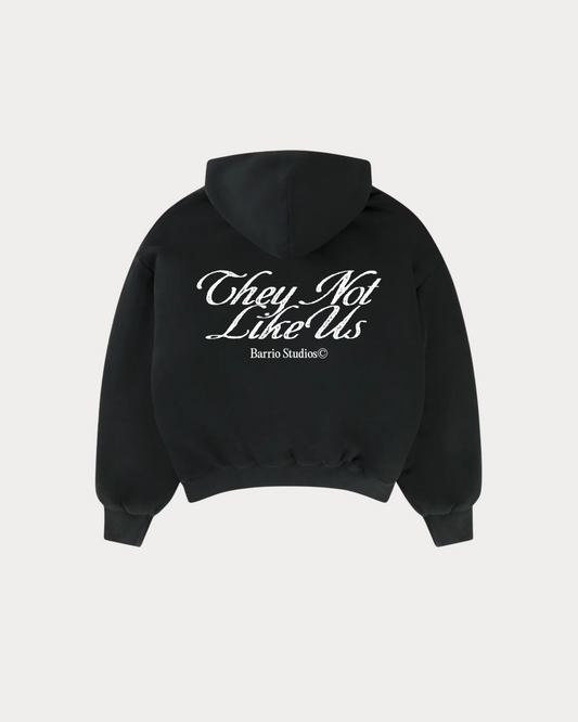 BARRIO STUDIOS - NOT LIKE US BOXY HOODIE BLACK