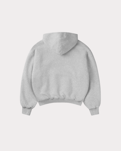 BARRIO STUDIOS - RAINBOW BOXY HOODIE GREY