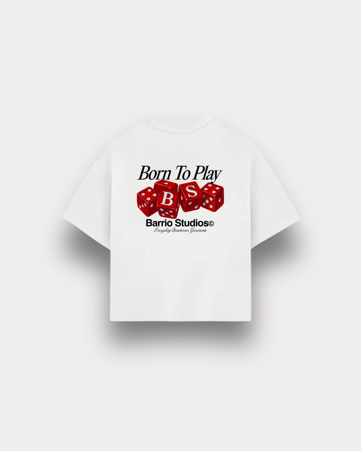 Barrio Studios - Dices boxy tee white