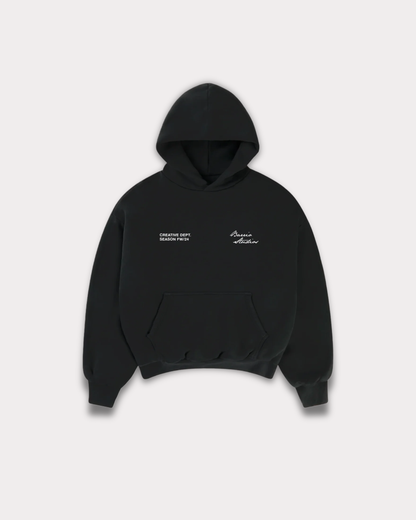 Barrio Studios - Rainbow boxy hoodie black