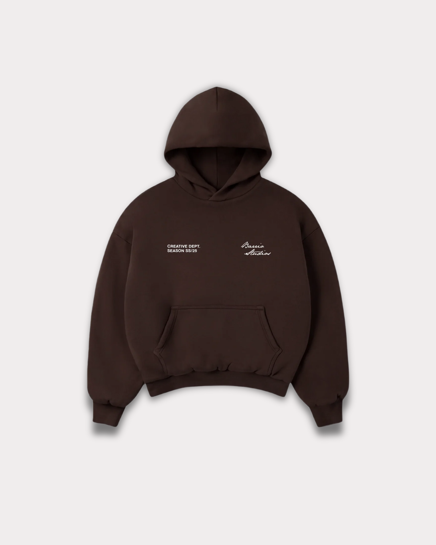 Barrio Studios - Rainbow boxy hoodie choco