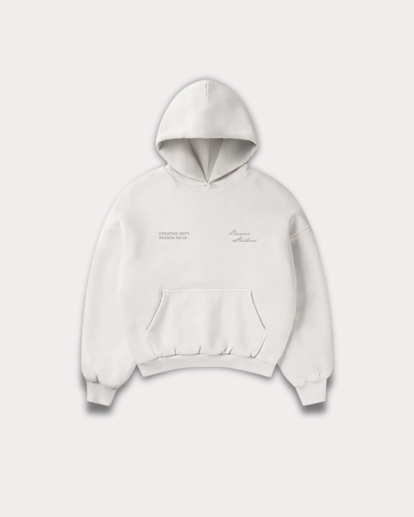 Barrio Studios - Rainbow boxy hoodie cream