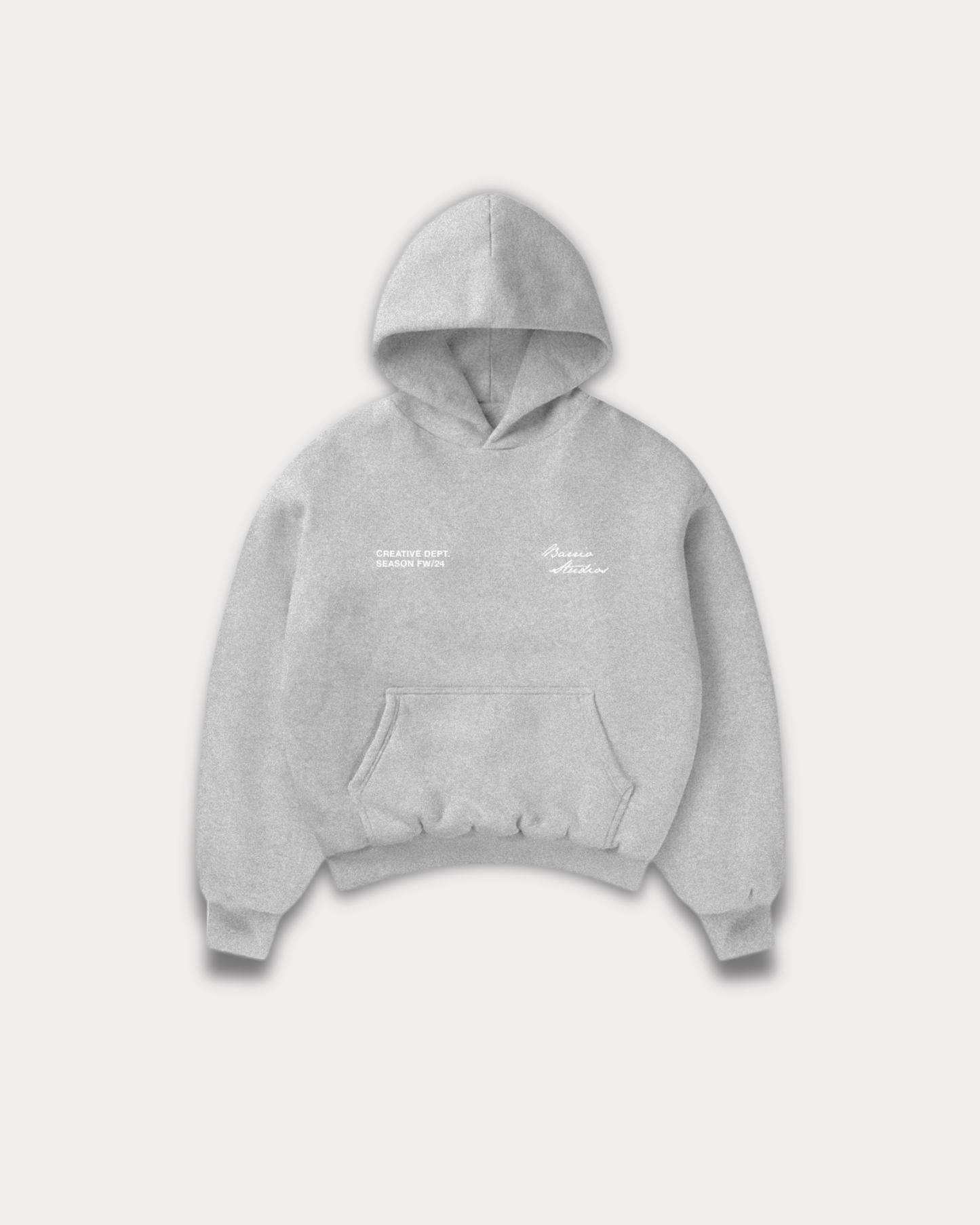 Barrio Studios - Rainbow boxy hoodie grey