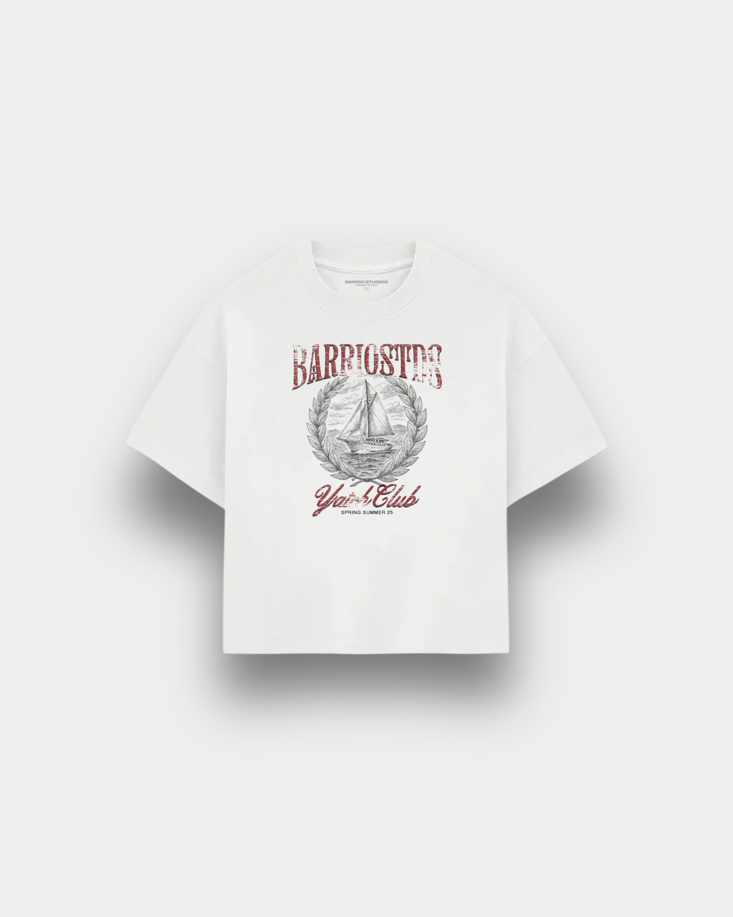 Barrio Studios - Yatch boxy tee white