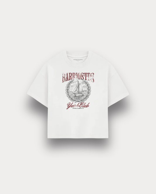 Barrio Studios - Yatch boxy tee white