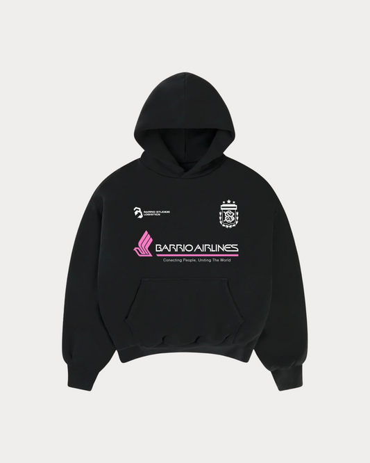 BARRIO STUDIOS - TEAM BOXY HOODIE BLACK
