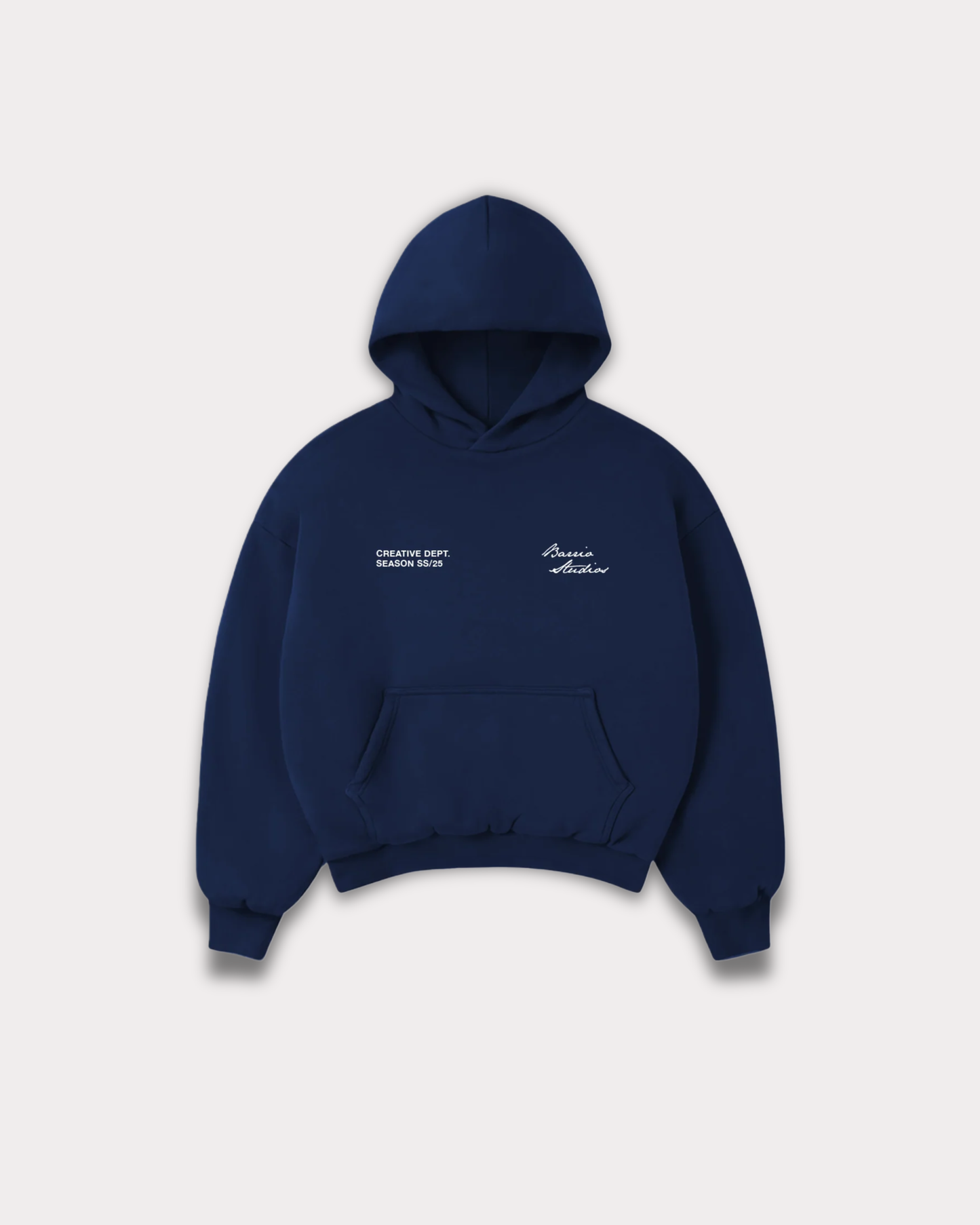 Barrio Studios - Rainbow boxy hoodie navy
