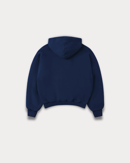 Barrio Studios - Rainbow boxy hoodie navy